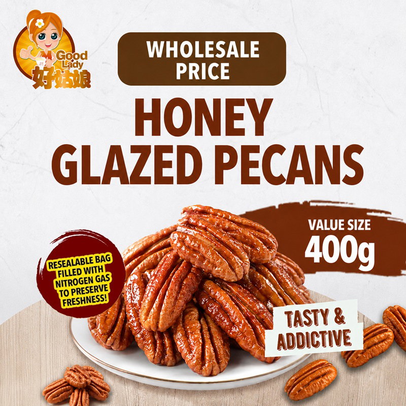 Honey Glazed Pecans - 400g/800g