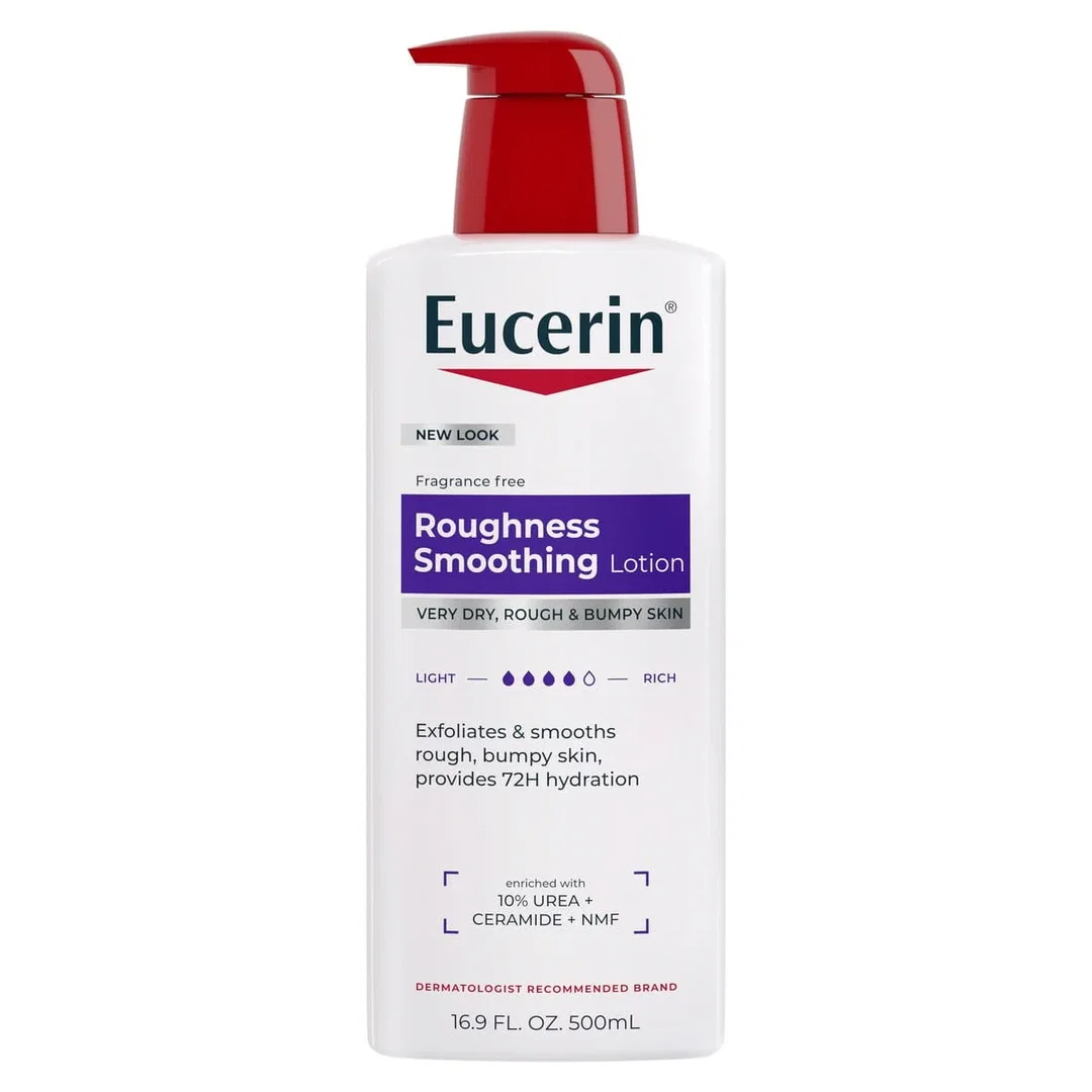 يوسيرين لوشن للبشرة الجافة جداً، الخشنة، وذات النتوءات 500 مل Eucerin Roughness Smoothing Lotion