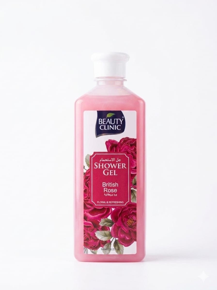 بيوتي كلنك جل إستحمام ورد بريطاني 600ml _0