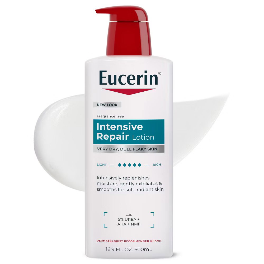 يوسيرين لوشن الإصلاح المكثف للبشرة الجافة جداً، الباهتة، والمتقشرة 500 مل Eucerin Intensive Repair Lotion