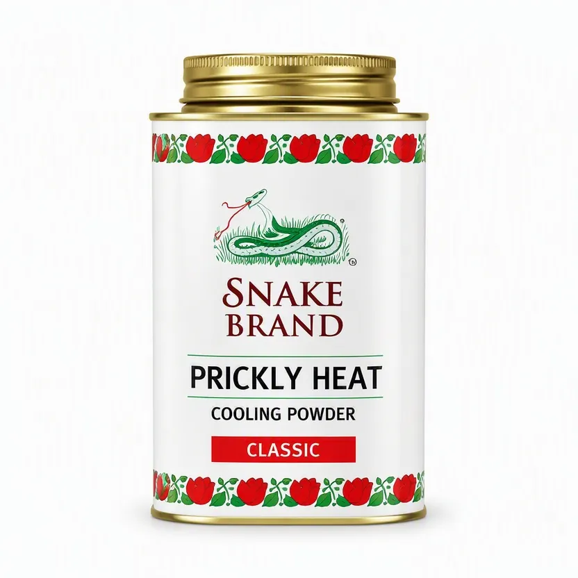 Snake Brand Prickly Heat Cooling Powder 140g