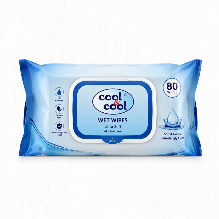 Cool & Cool Wet Wipes 80s