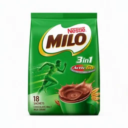 Milo 3-in-1 Chocolate Malt Drink Sachets 10s