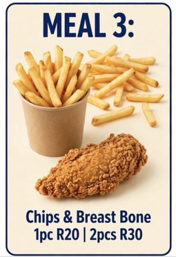 Budget Meal 3 (with Chips)