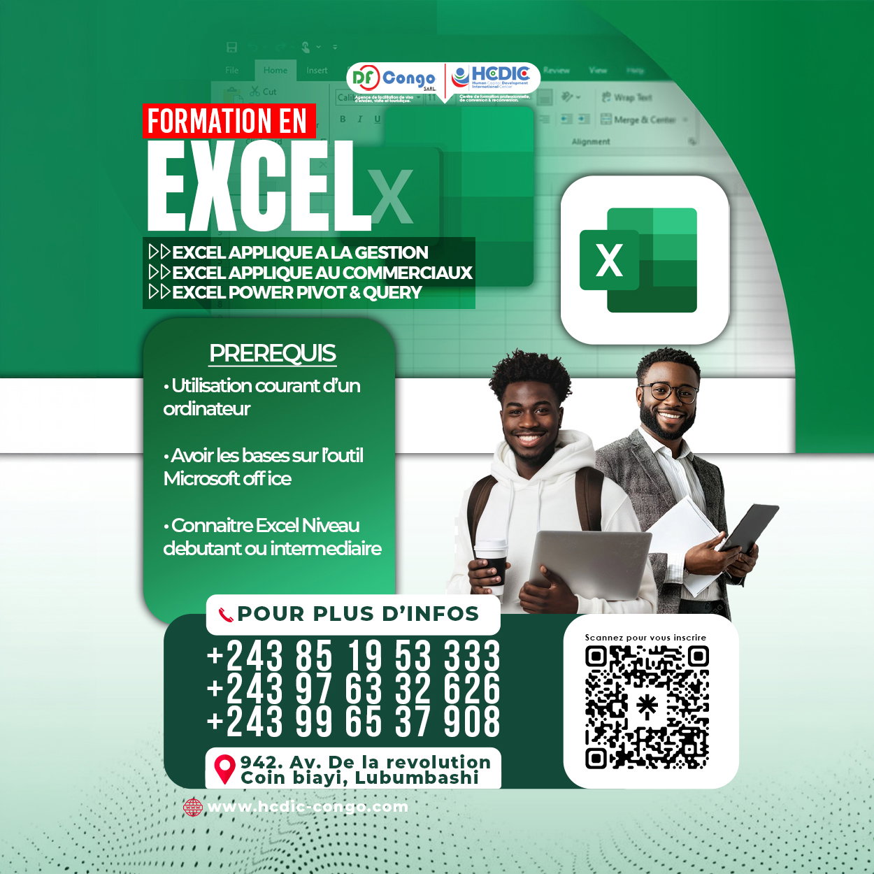 FORMATION EN  EXCEL