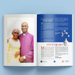 Funeral Program with 3D Effect