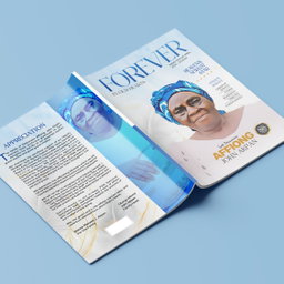 Funeral Program with 3D Effect