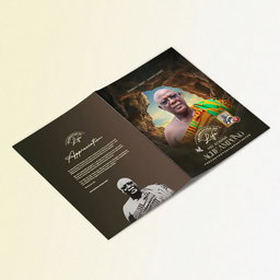 Funeral Program with 3D Effect