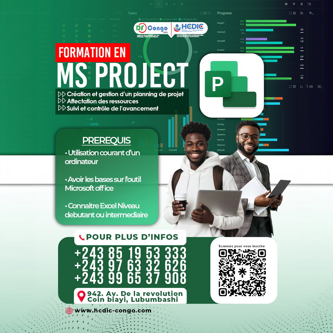 FORMATION EN MS PROJECT