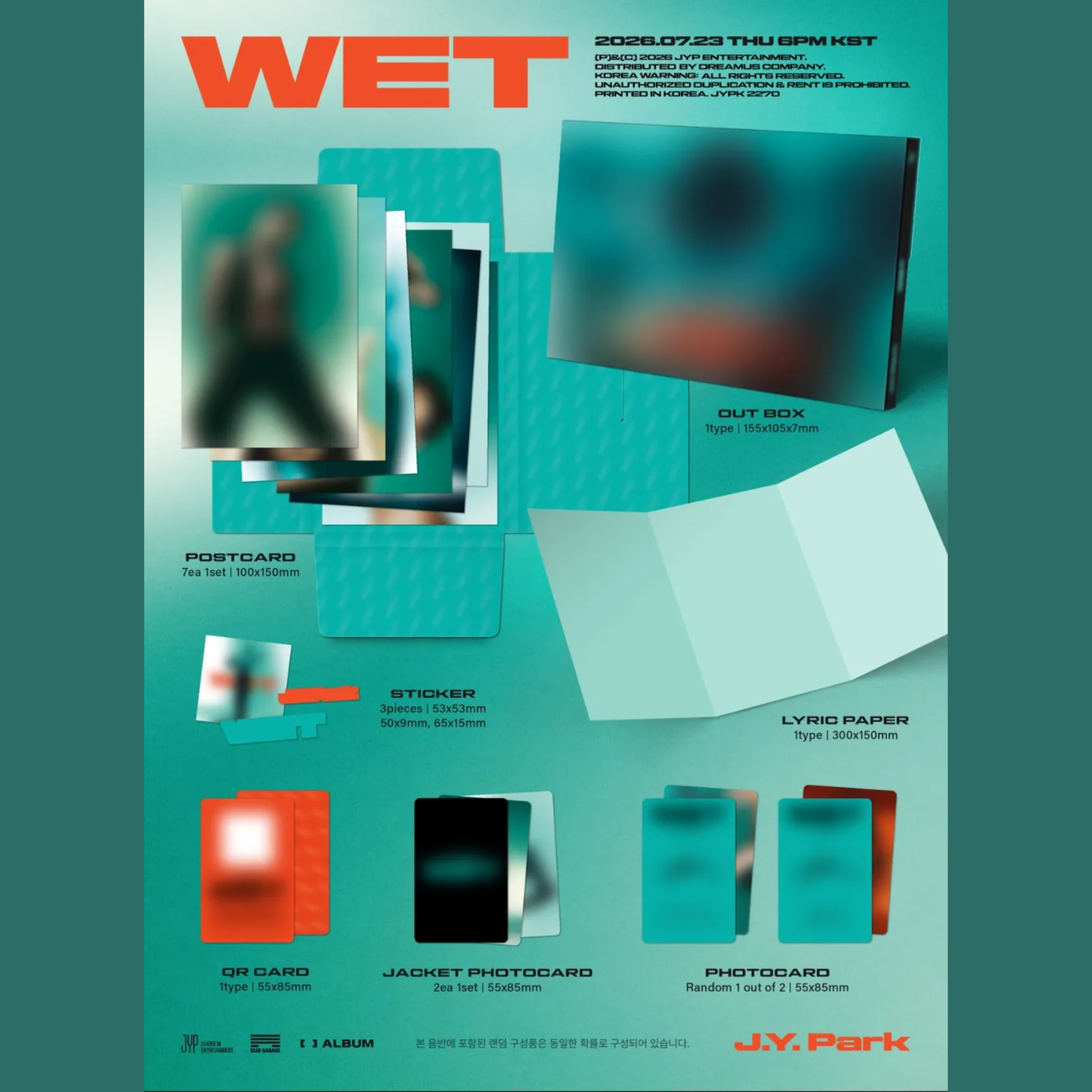 J.Y. Park Single Album [WET]  (FANS ALBUM Ver.)_1
