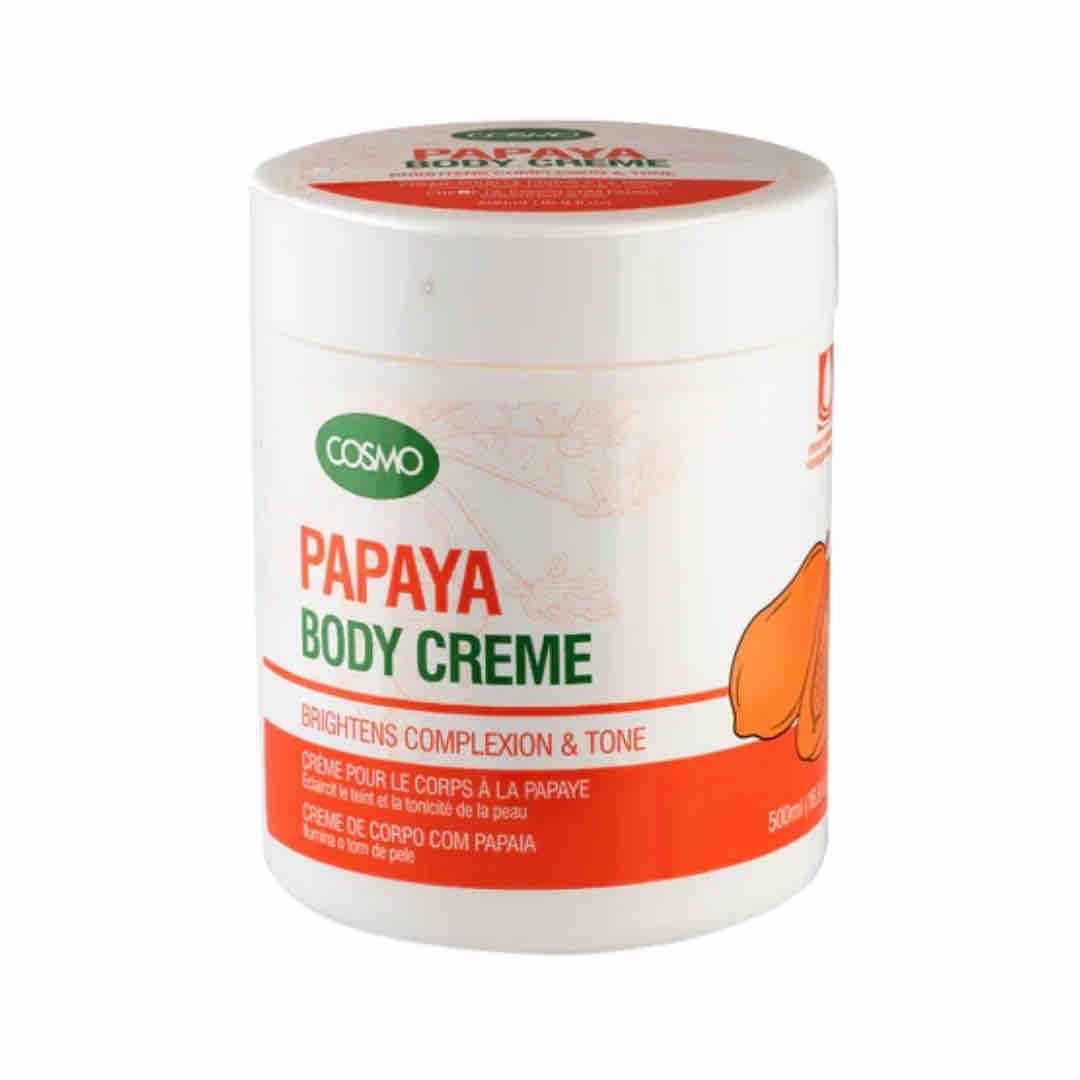 كوزمو كريم بالبابايا للترطيب والتفتيح 500 مل  Cosmo Papaya Moisturizing and Brightening Cream