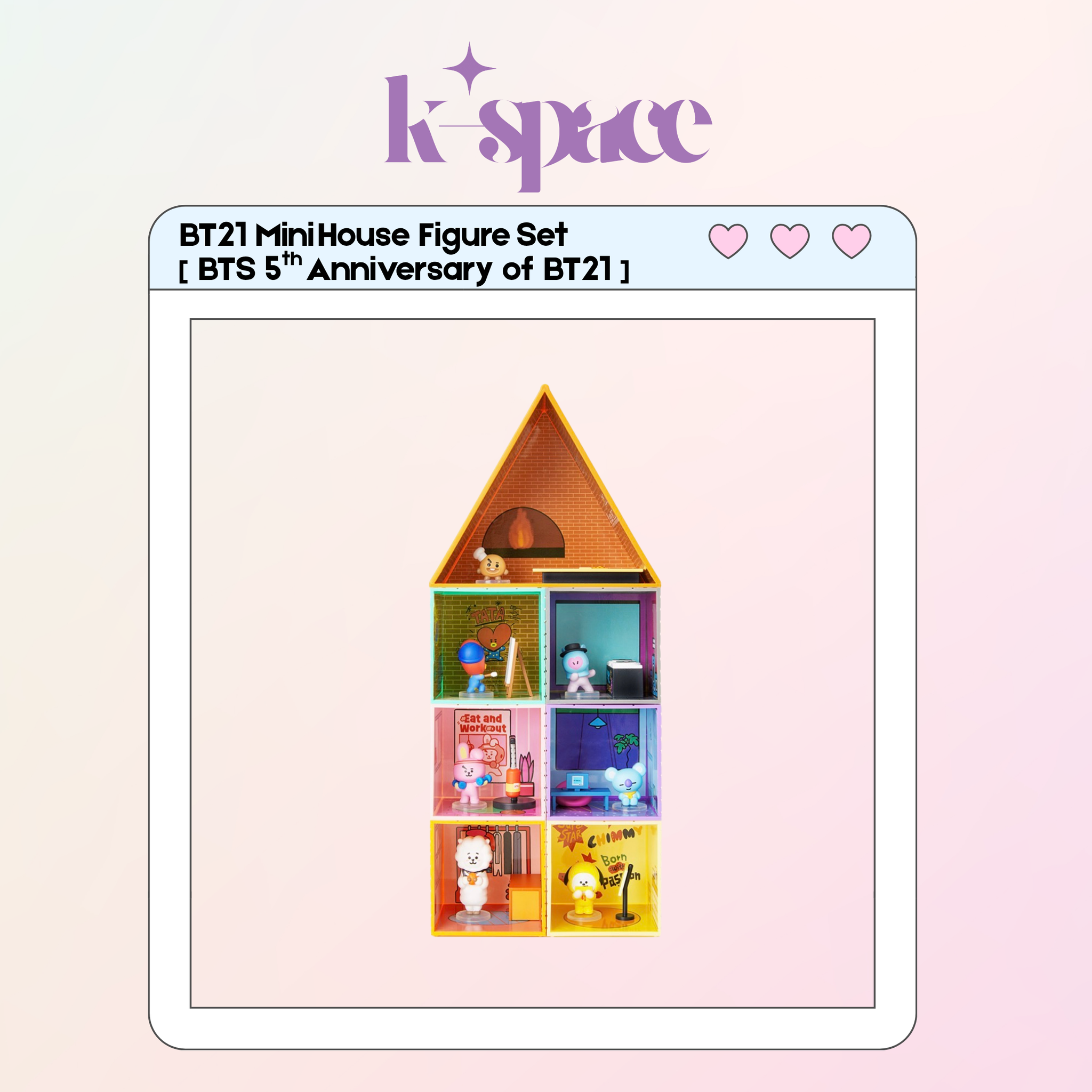 BT21 Mini House Figure Set [BTS 5th Anniversary of BT21]_0