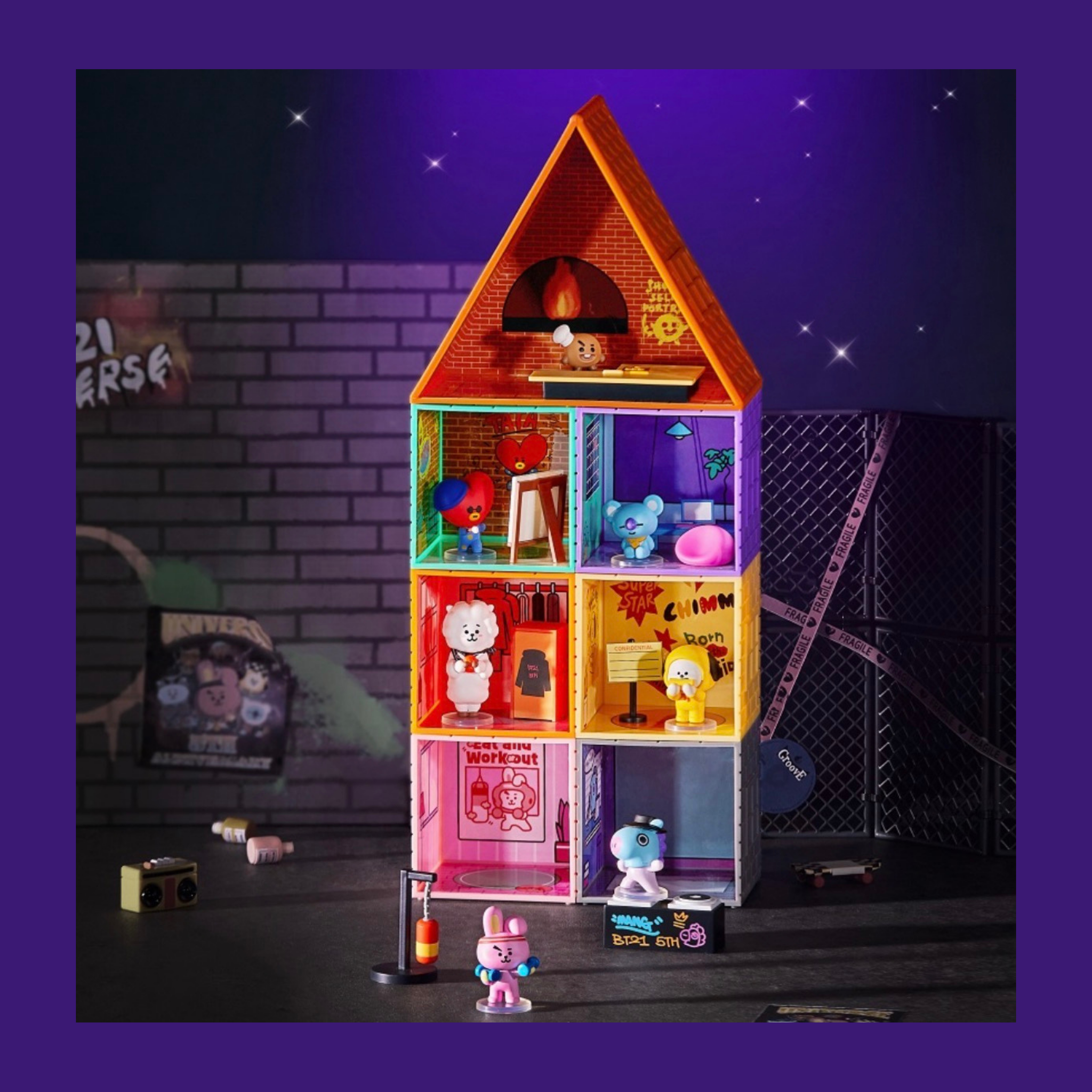 BT21 Mini House Figure Set [BTS 5th Anniversary of BT21]_1