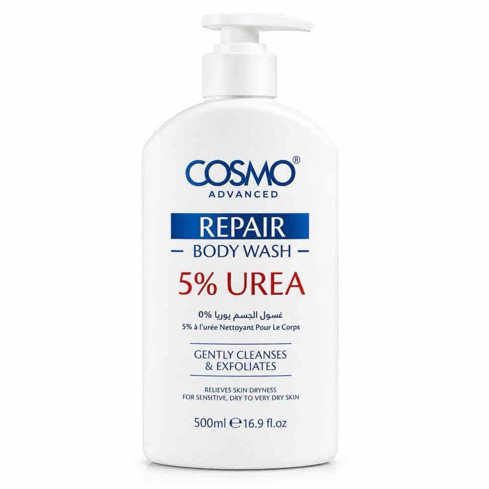 كوزمو غسول جسم يوريا 5%  500 مل  COSMO Advanced Repair Body Wash 5% Urea
