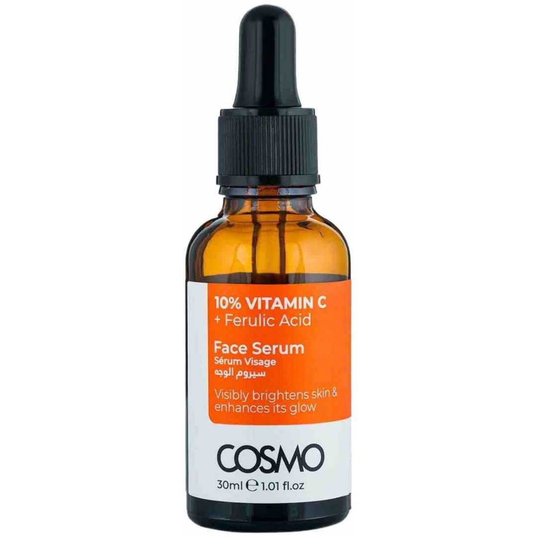 كوزمو سيروم فيتامين C 10% + حمض الفيروليك  30 مل  COSMO Advanced 10% Vitamin C + Ferulic Acid Face Serum