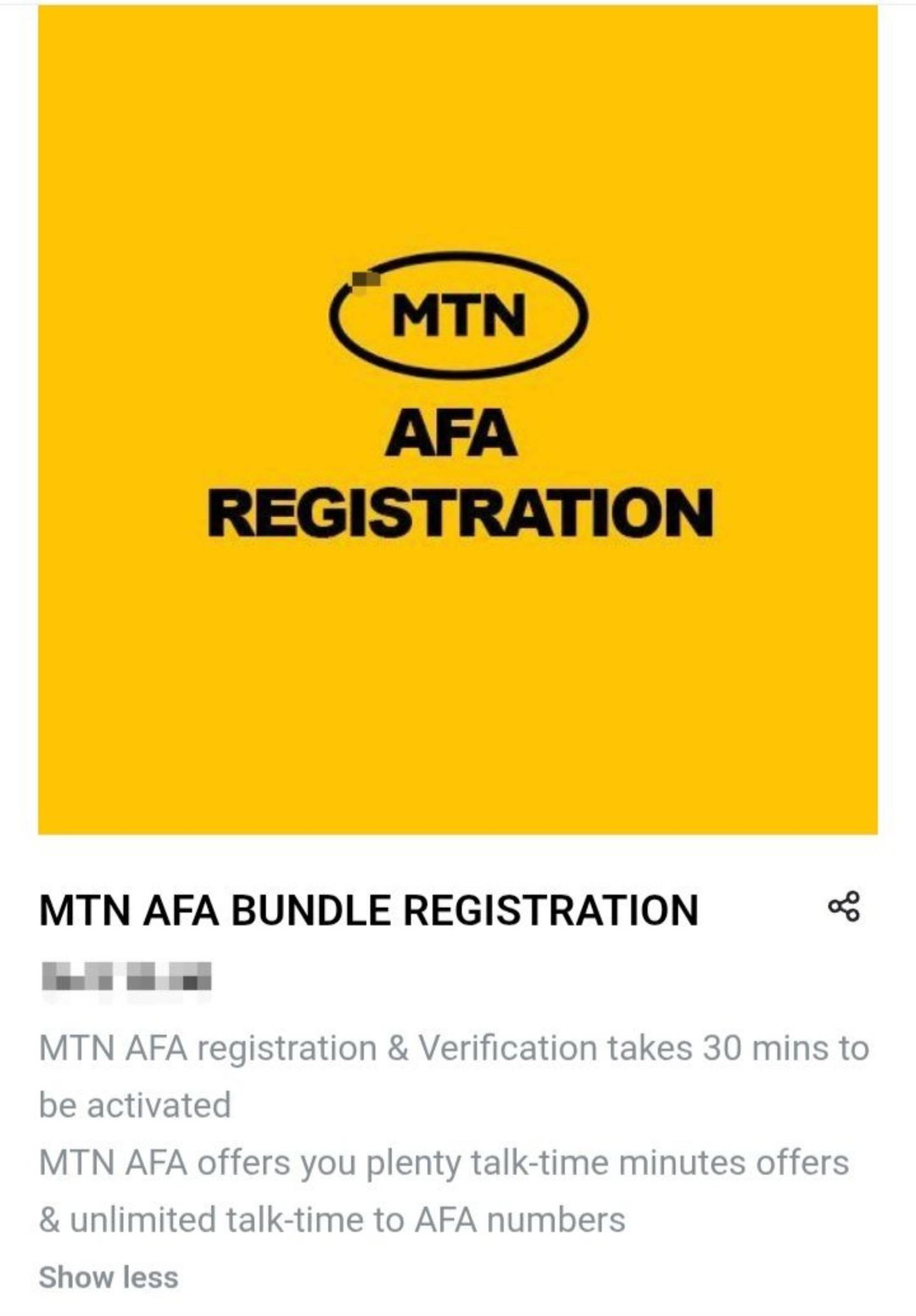 AFA registration