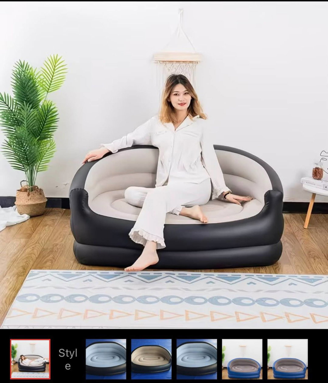 Luxury inflatable lounge sofa