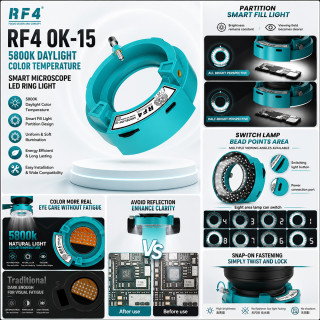 RF4 OK-15 SMART MICROSCOPE LED RING LIGHT 5800K_0