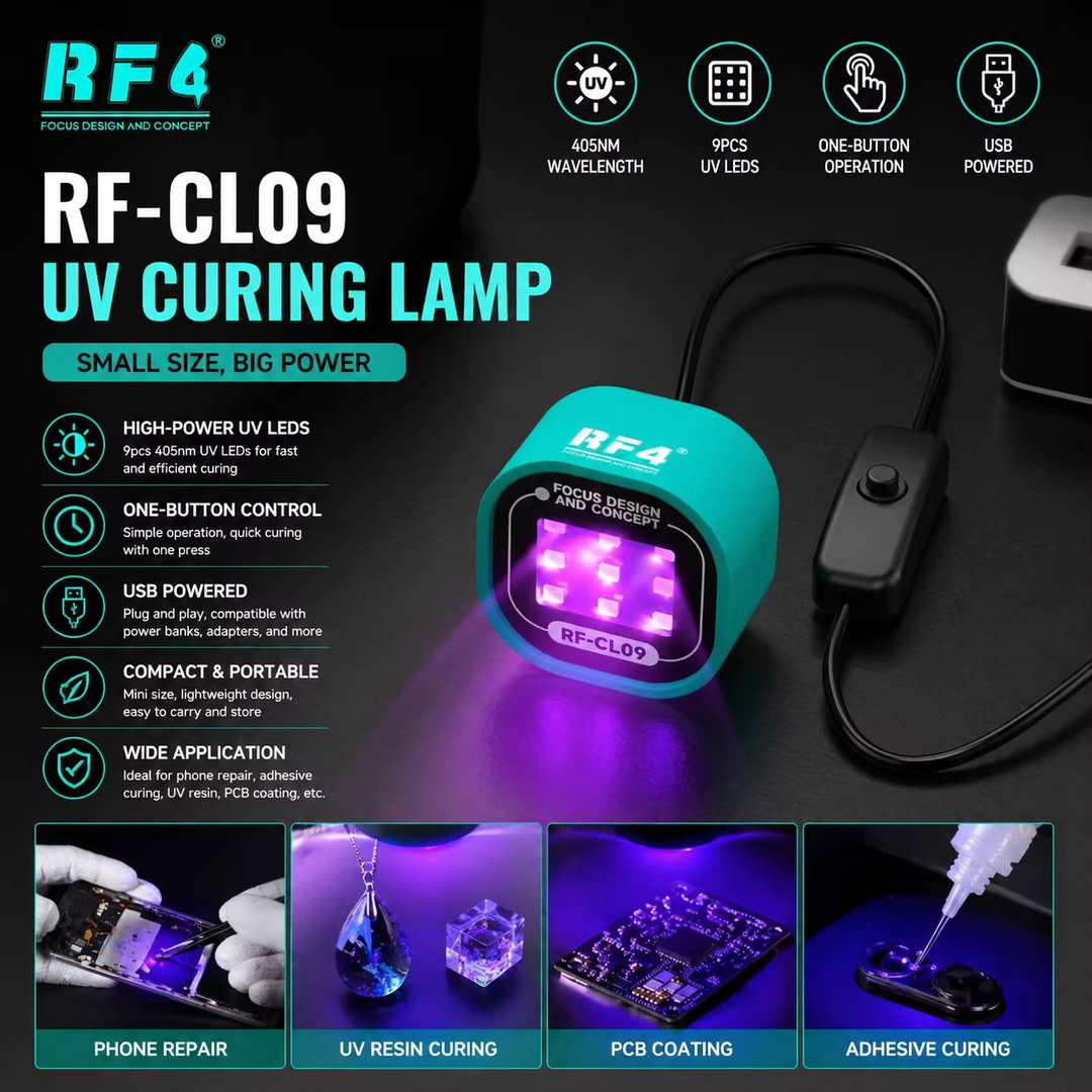 RF4 RF-CL09 USB MINI UV CURING LAMP - 9 LEDS