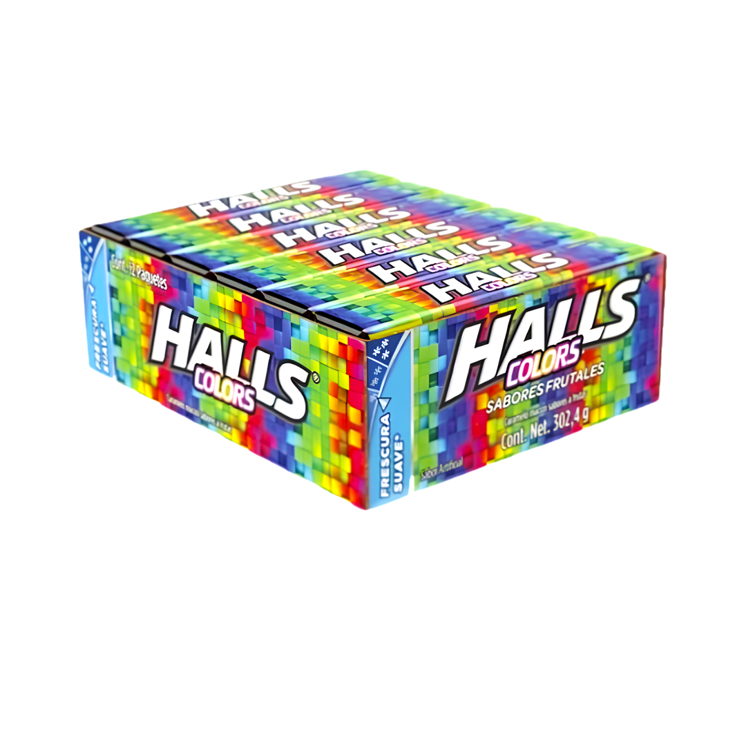 HALLS COLORS DISP C/12 PZS