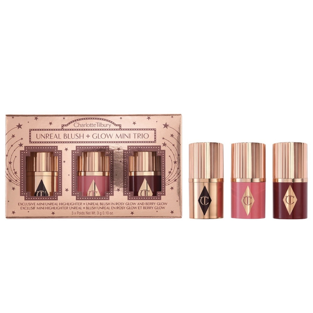 [Pre-order] Charlotte Tilbury Mini Unreal Blush + Glow Trio