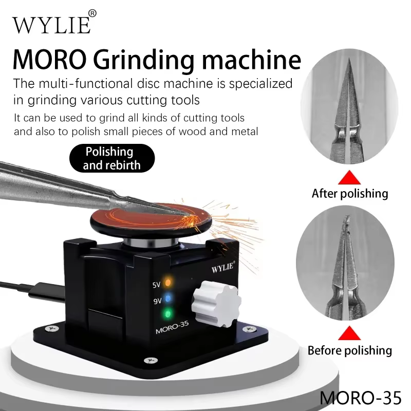  WYLIE MORO-35 DISC POLISHING GRINDER