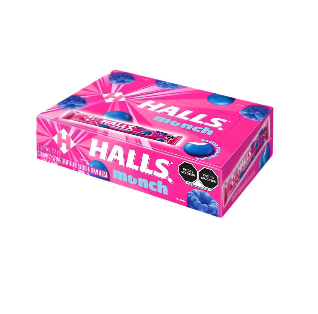 HALLS MONCH FRAMBUESA 16.8GR DISP C/15 PZS