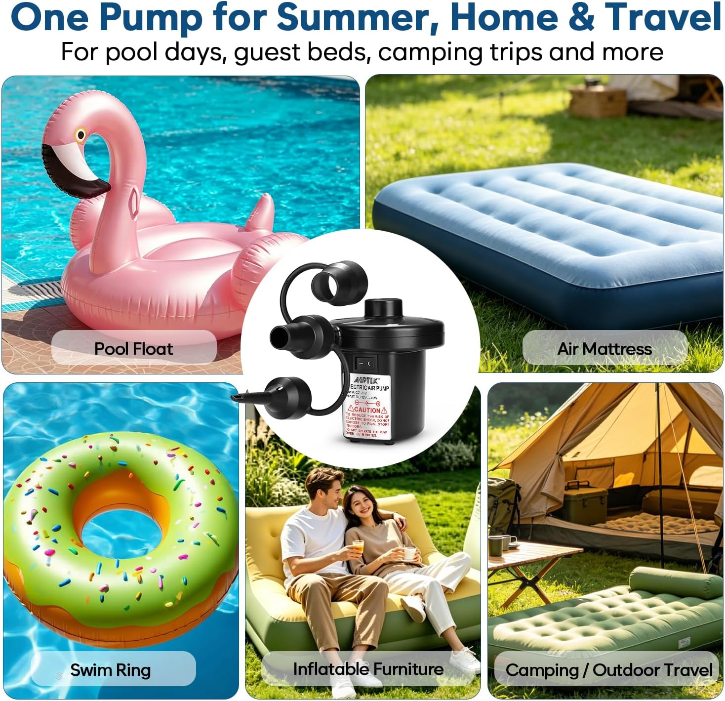 Electric Air Pump for Inflatable Bed Airbed/sofa_1