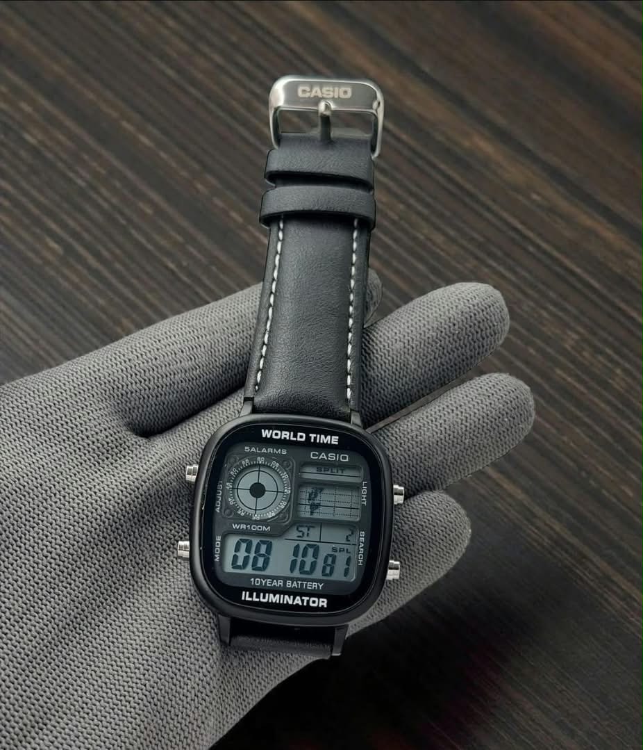 Casio World Time digital wristwatch
