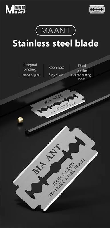  MAANT SM-001 STAINLESS STEEL DOUBLE-SIDED  BLADE_0