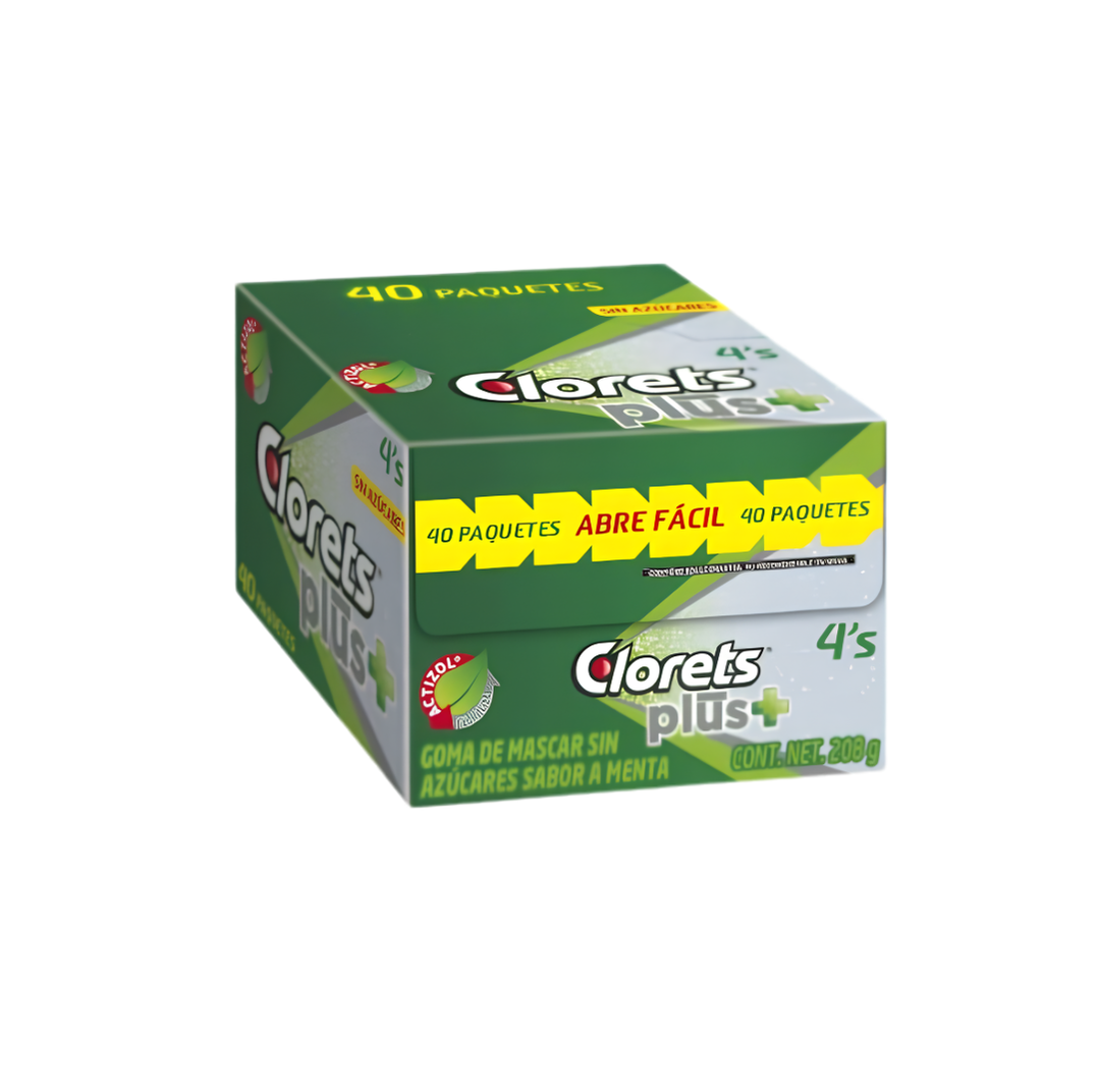 CLORETS PLUS 4S DISP C/40 PZS