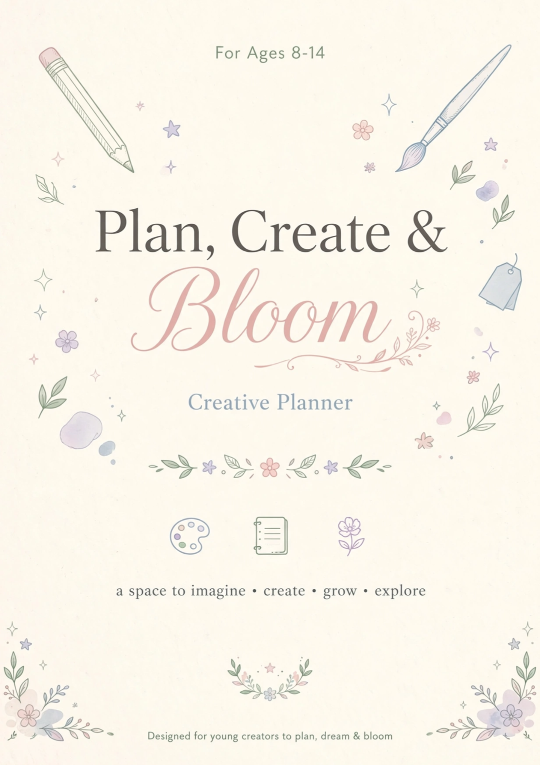 🎨 Plan, Create & Bloom – Creative Planner 🌸