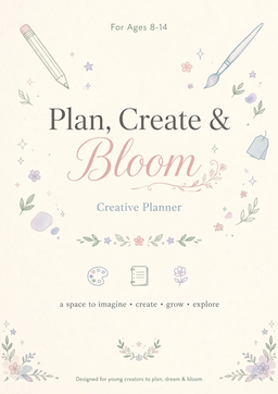 🎨 Plan, Create & Bloom – Creative Planner 🌸