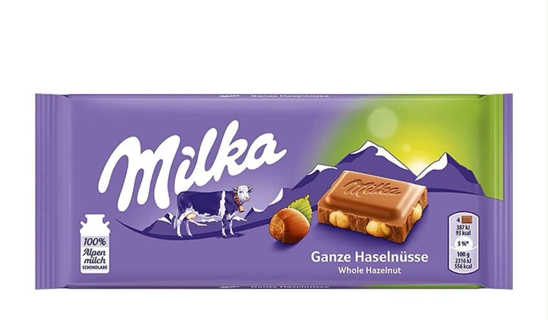 milka huzelnut 85g