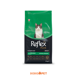 Reflex Plus Adult Cat Food with Chicken (Hypoallergenic) - 8kg