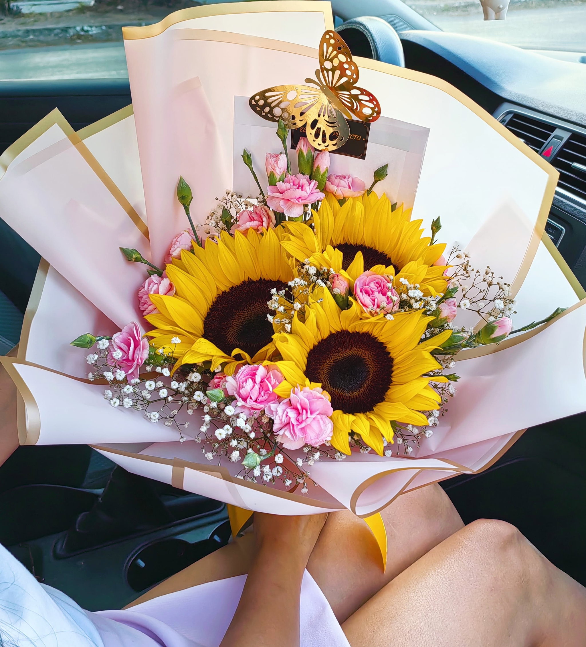 🌻 Pink Sunshine Bouquet_0