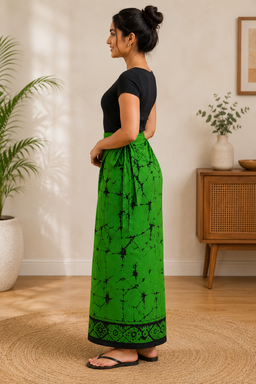 Women’s Handloom Lungi– Island Green