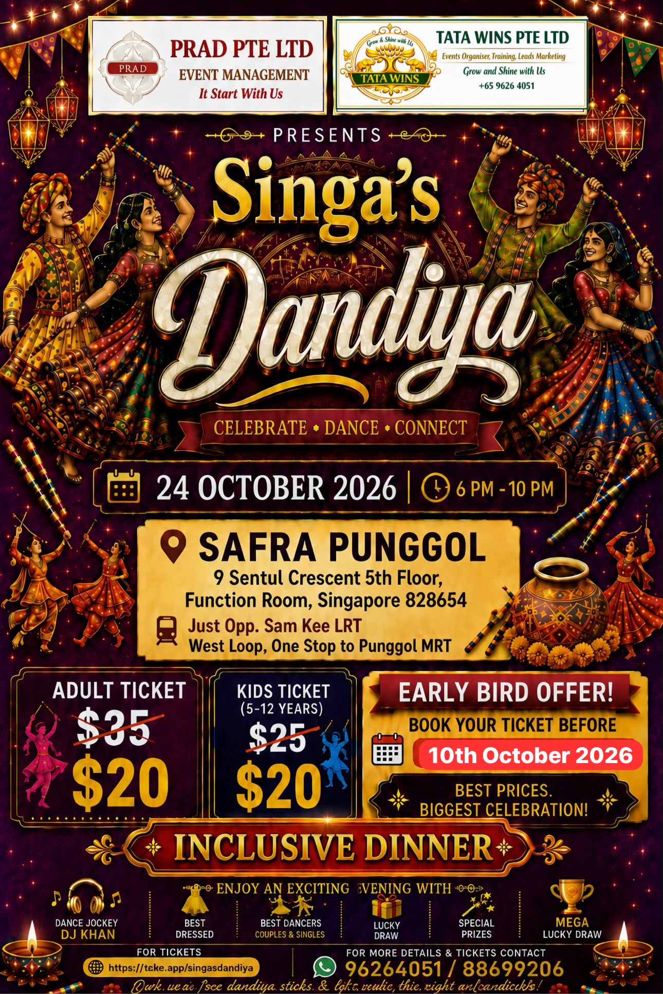 🎉 Singa’s Dandiya 2026 Early Bird Offer – Grab special Adult & Child ticket rates when you book by 11:59 PM, 10 October 2026!_0