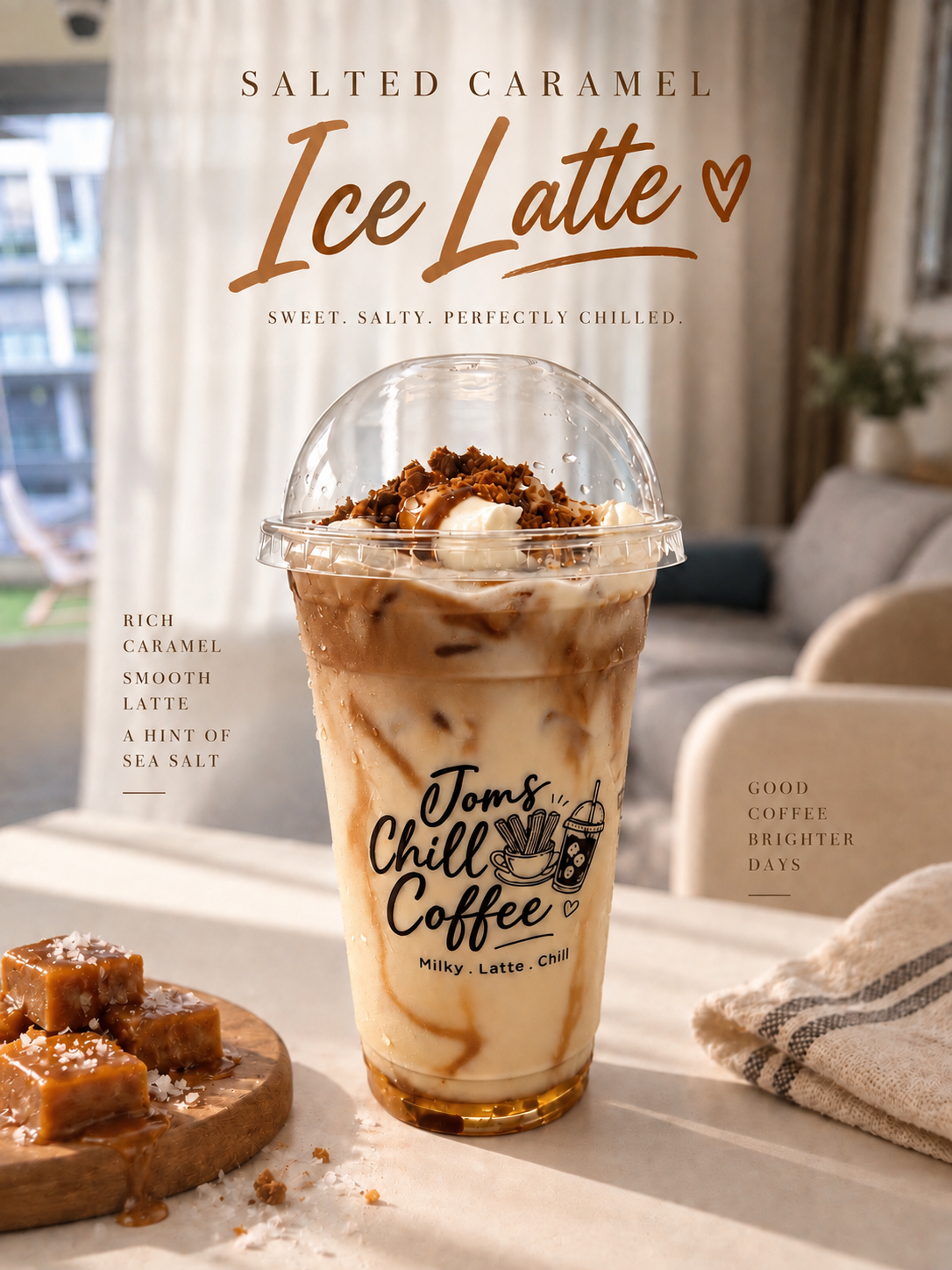 Salted Caramel Ice Latte