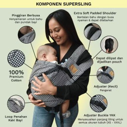 FREA Instant Baby Sling THICK 2 CM PADDING / Baby Pouch