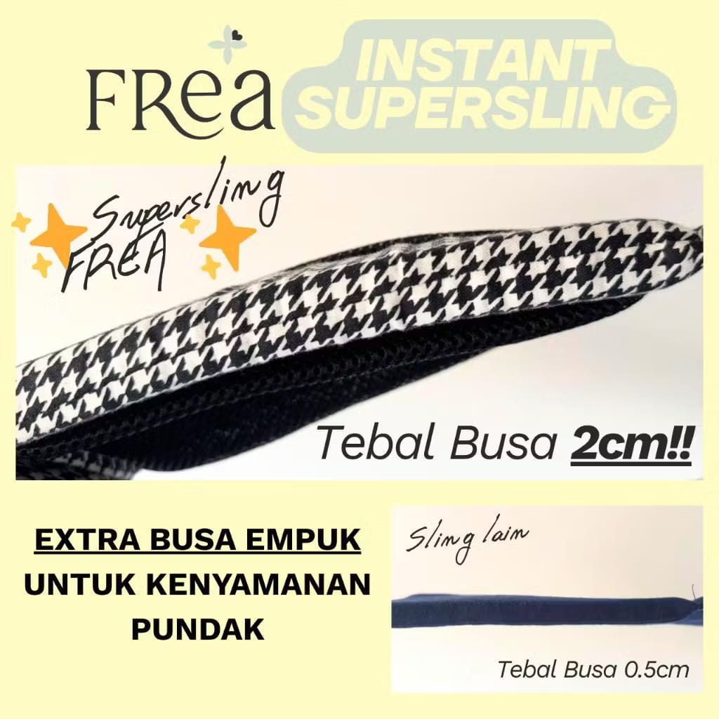 FREA Instant Baby Sling THICK 2 CM PADDING / Baby Pouch_3
