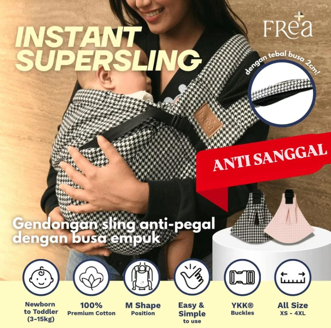 FREA Instant Baby Sling THICK 2 CM PADDING / Baby Pouch