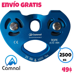 Polea tirolesa 25kN (2500kg)
