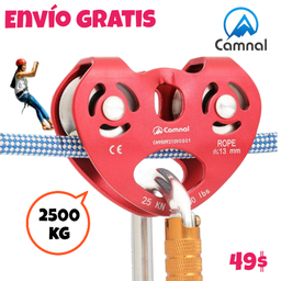 Polea tirolesa 25kN (2500kg)
