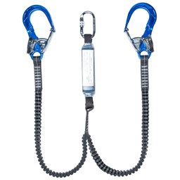 Linea de vida doble con buffer (cinta elastica)