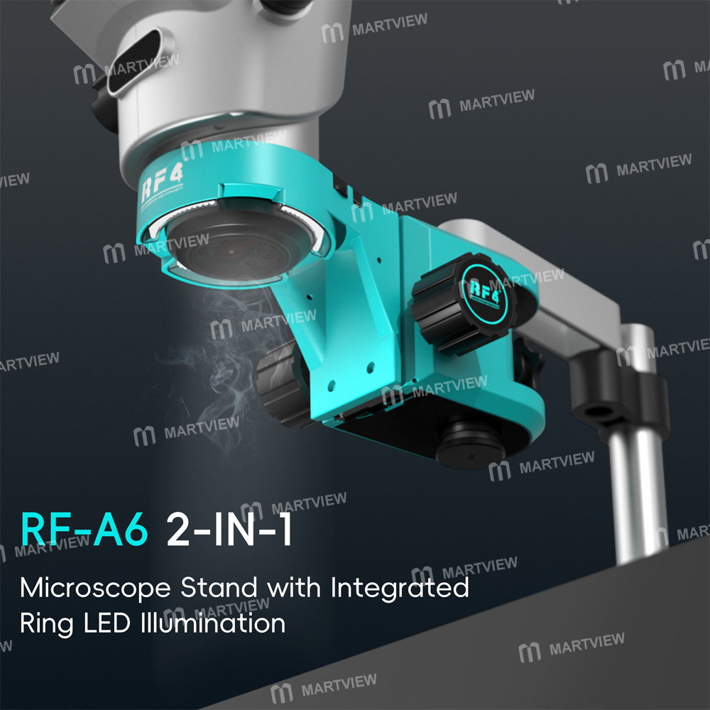  RF4 RF-A6 2-IN-1 MICROSCOPE FOCUSING STAND WITH  LED RING LIGH_1