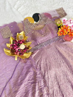  Beautiful Sequins Embroidery Gown With Coat and Dupatta. RS
