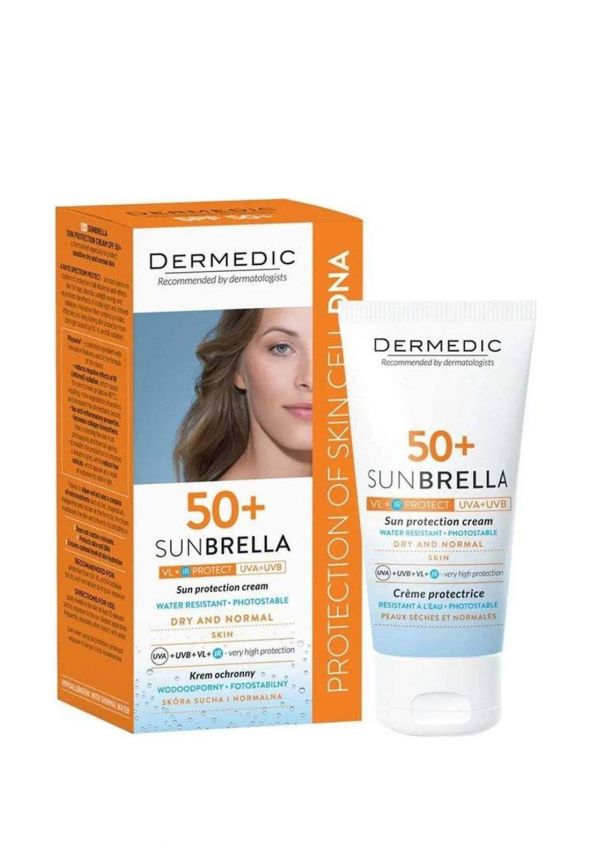 ديرمديك واقي شمس للبشرة الجافة والعادية 40ml_0