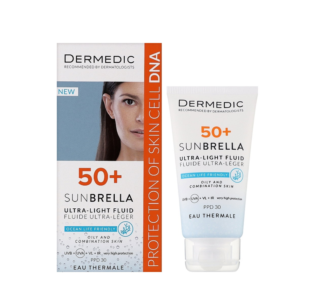 ديرمديك واقي شمس للبشرة الدهنية والمختلطة 40ml_0