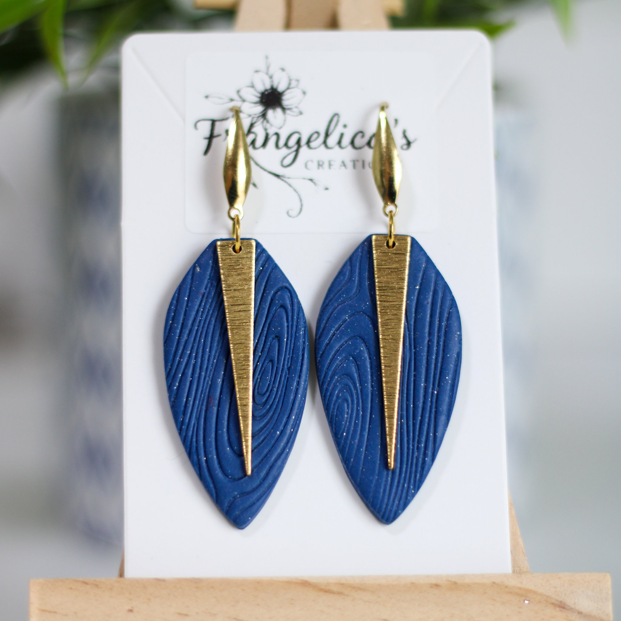 Modern Willow Leaf - Royal Blue _0